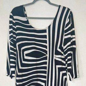 Geometrical Stiped Dress Asos Curve